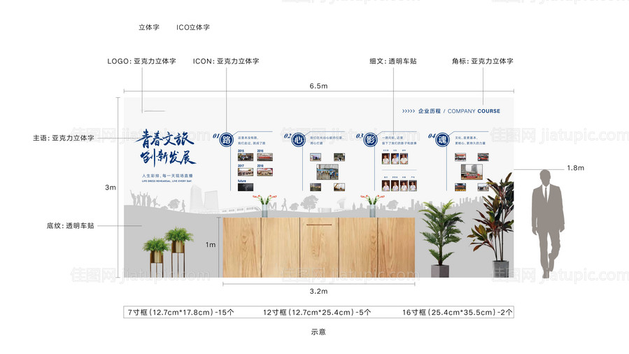 企业宣传文化墙-源文件