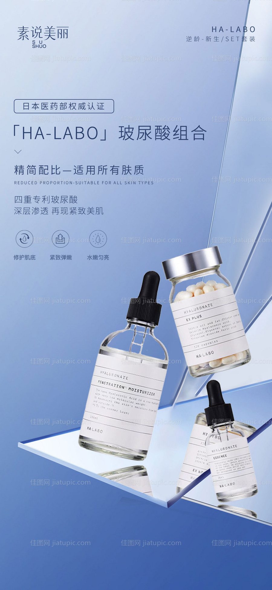 护肤品简约海报-源文件