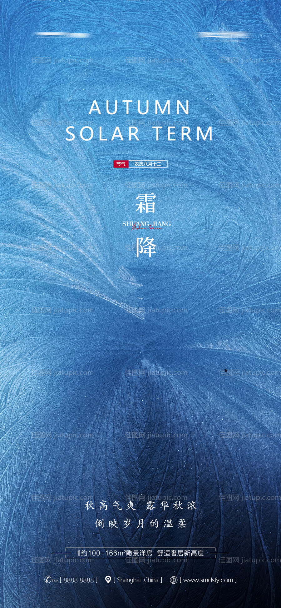 霜降白露寒露海报-源文件