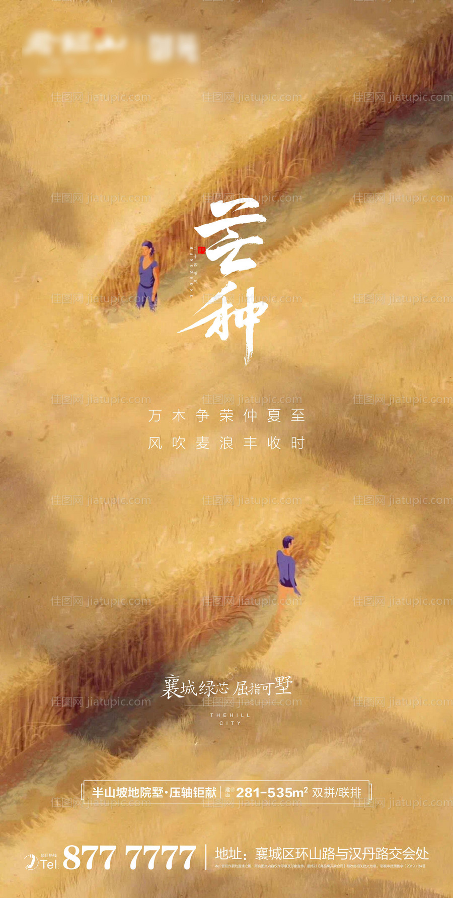 地产节气芒种微信海报-源文件