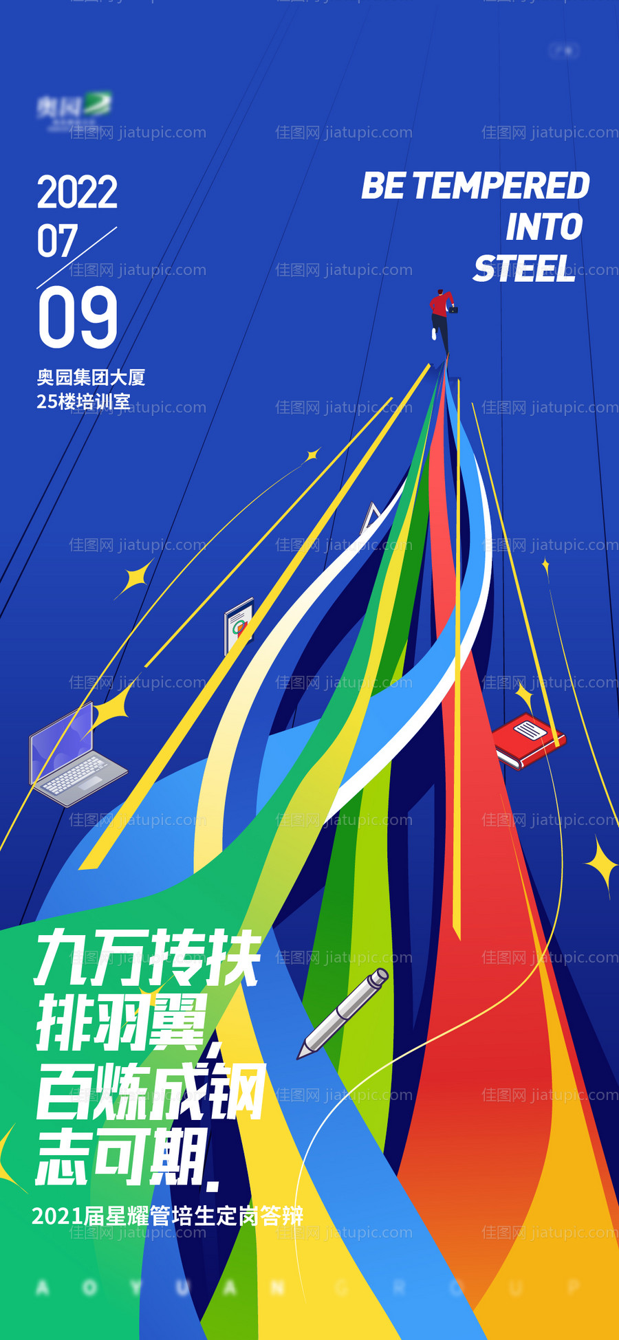 管培生定岗答辩海报-源文件