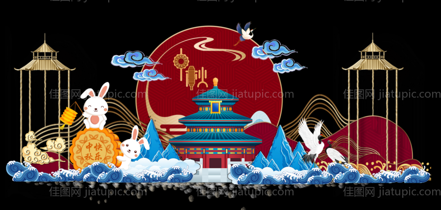 中秋精品活动美陈-源文件