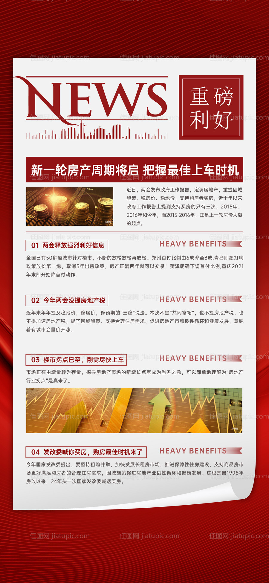 地产利好海报-源文件