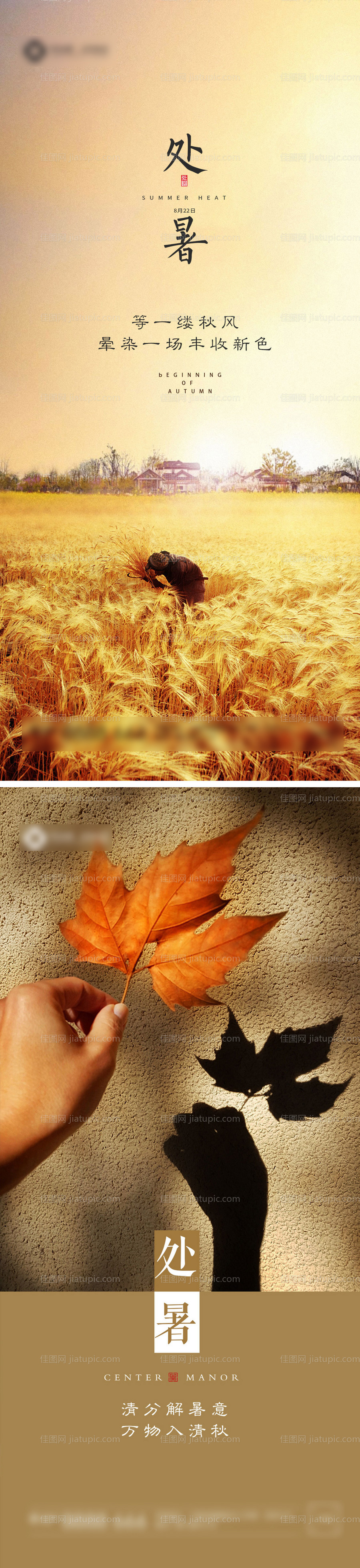 立秋处暑秋分地产节气-源文件