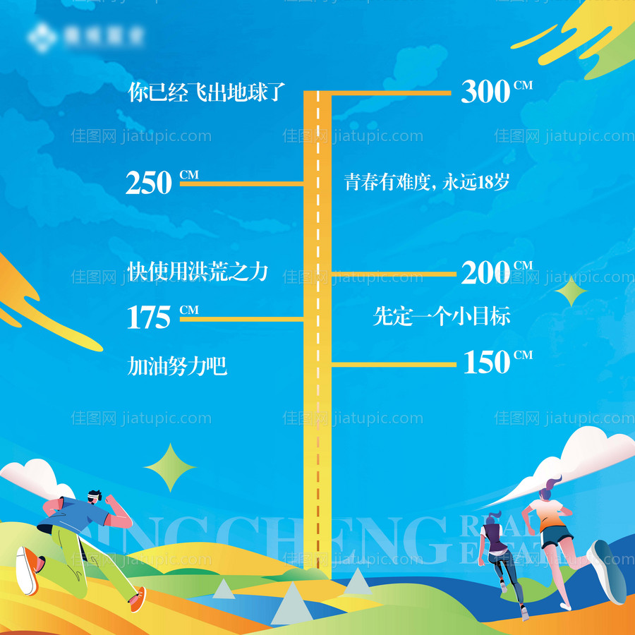 摸高比赛背景板-源文件